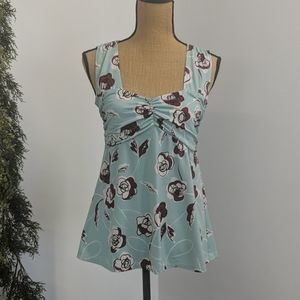 Flower print tank top